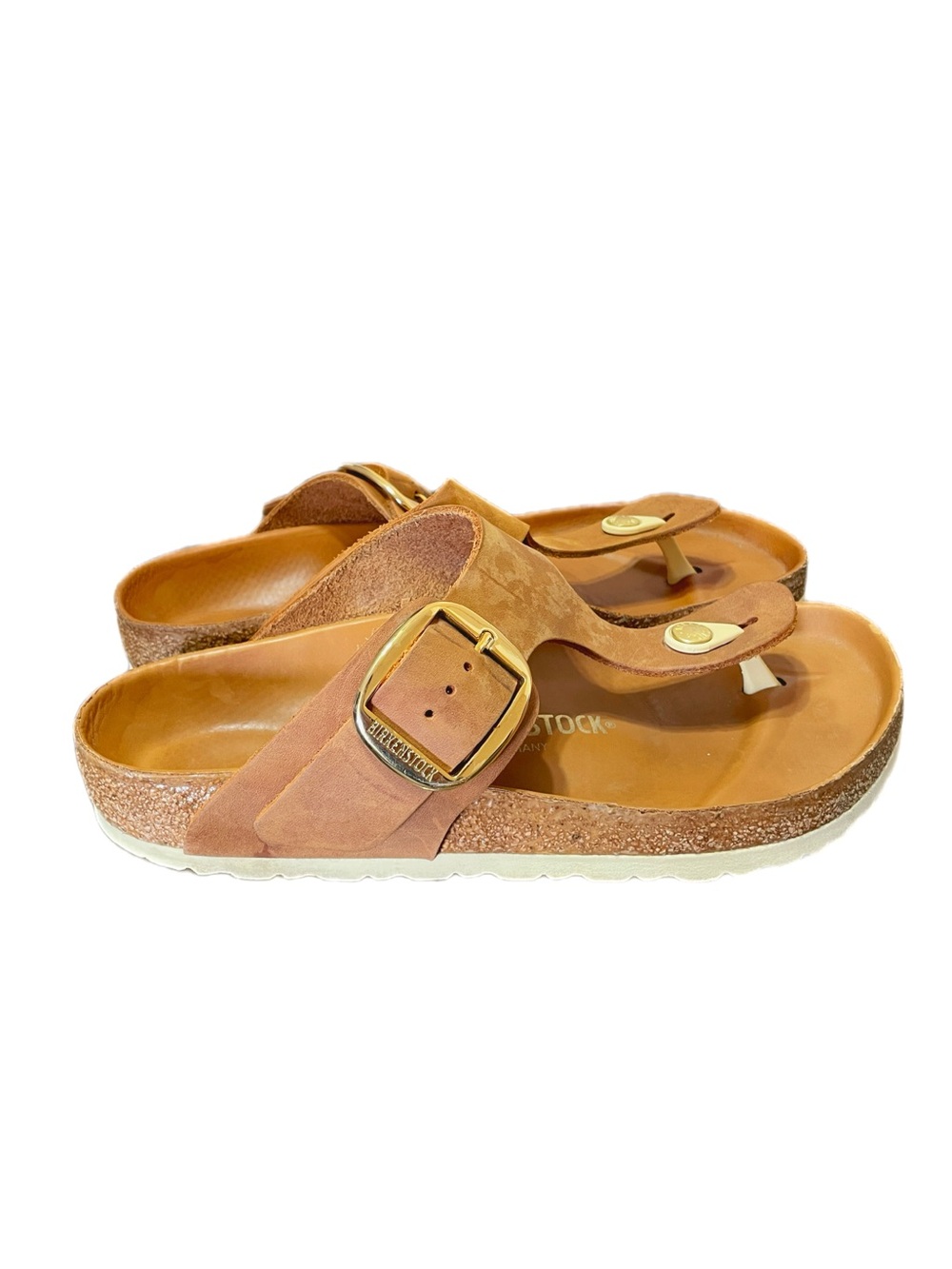 Birkenstock Arizona tan & brown sandals, size 39